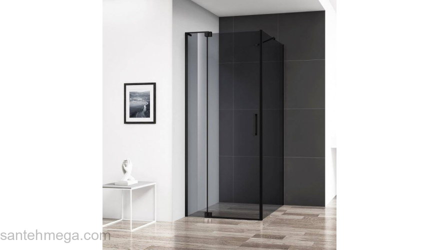 Душевой угол CEZARES Slider SLIDER-AH-1-90-100/110-GRIGIO-NERO. Фото