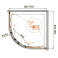 Душевой угол CEZARES Relax RELAX-R-2-90-P-Bi. Фото